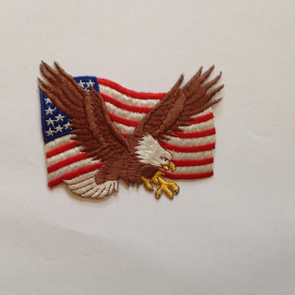 Vintage 1987 Joy Patch American Flag Eagle Pride